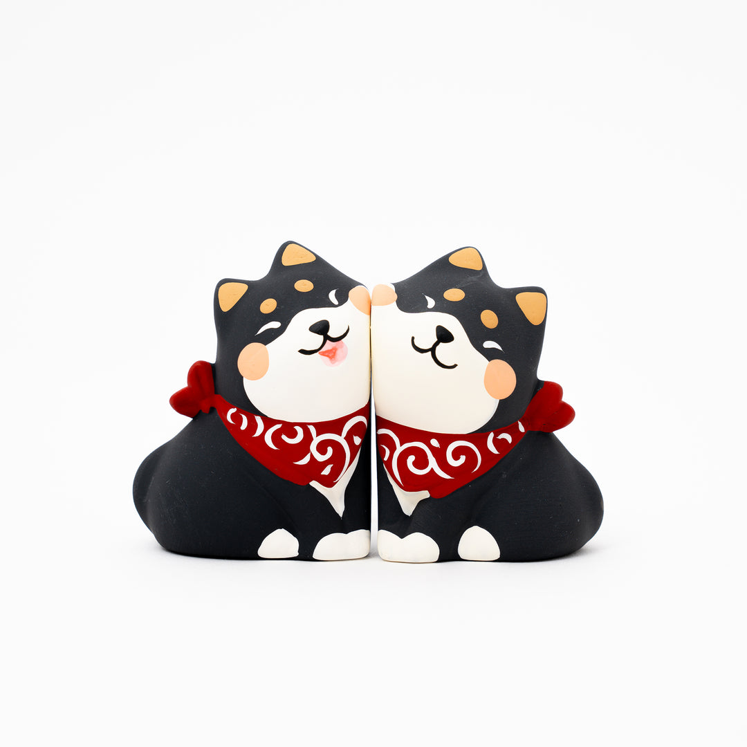 Unglazed Ceramic Cute Mini Shiba Dog Figurine – Great Zakka