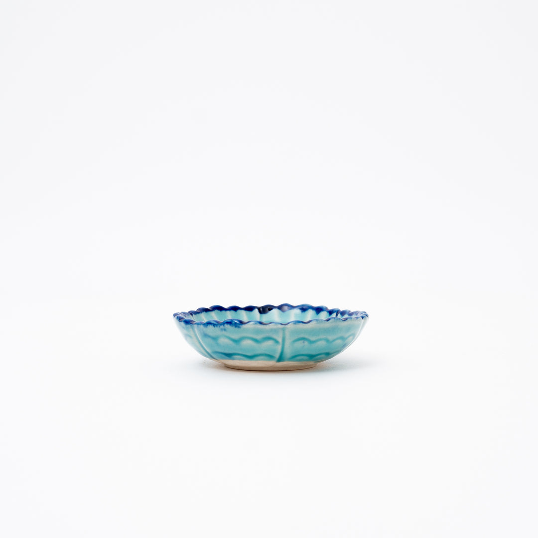 Handmade Blue Floral Mini Dish