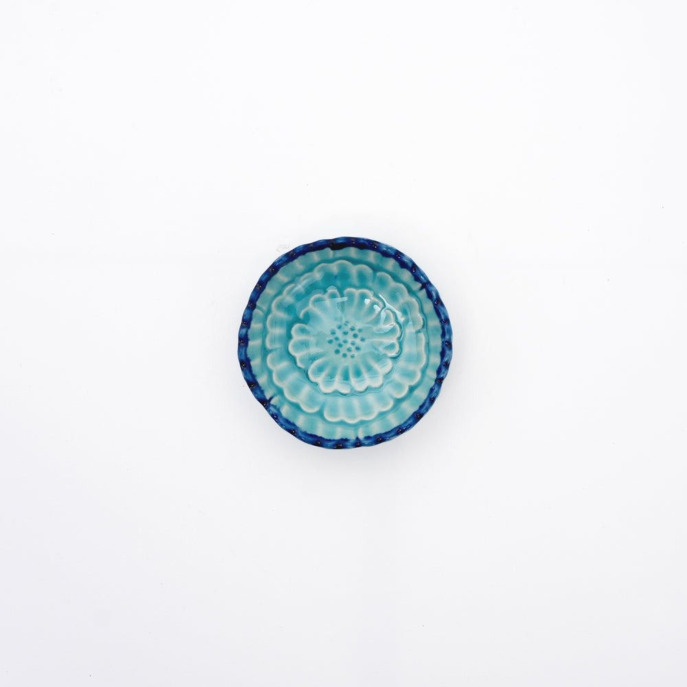 handmade mini blue dish