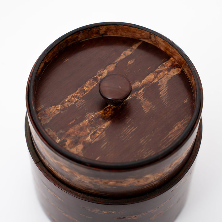 Handcrafted Yatsuyanagi Akita Cherry Bark Tea Canister