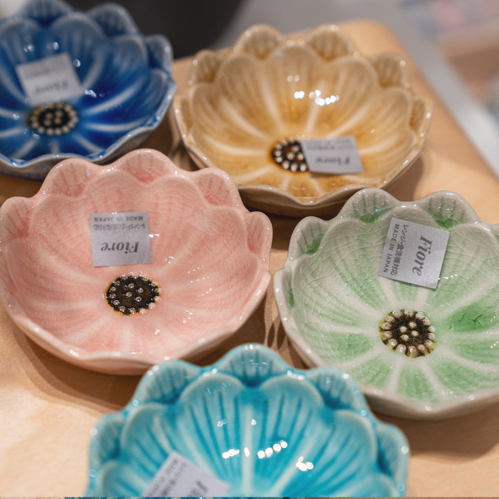 Handmade Seto Crackle Glaze Flower Small Bowl