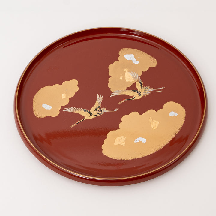 Made in Japan decorative serving tray with gold leaf