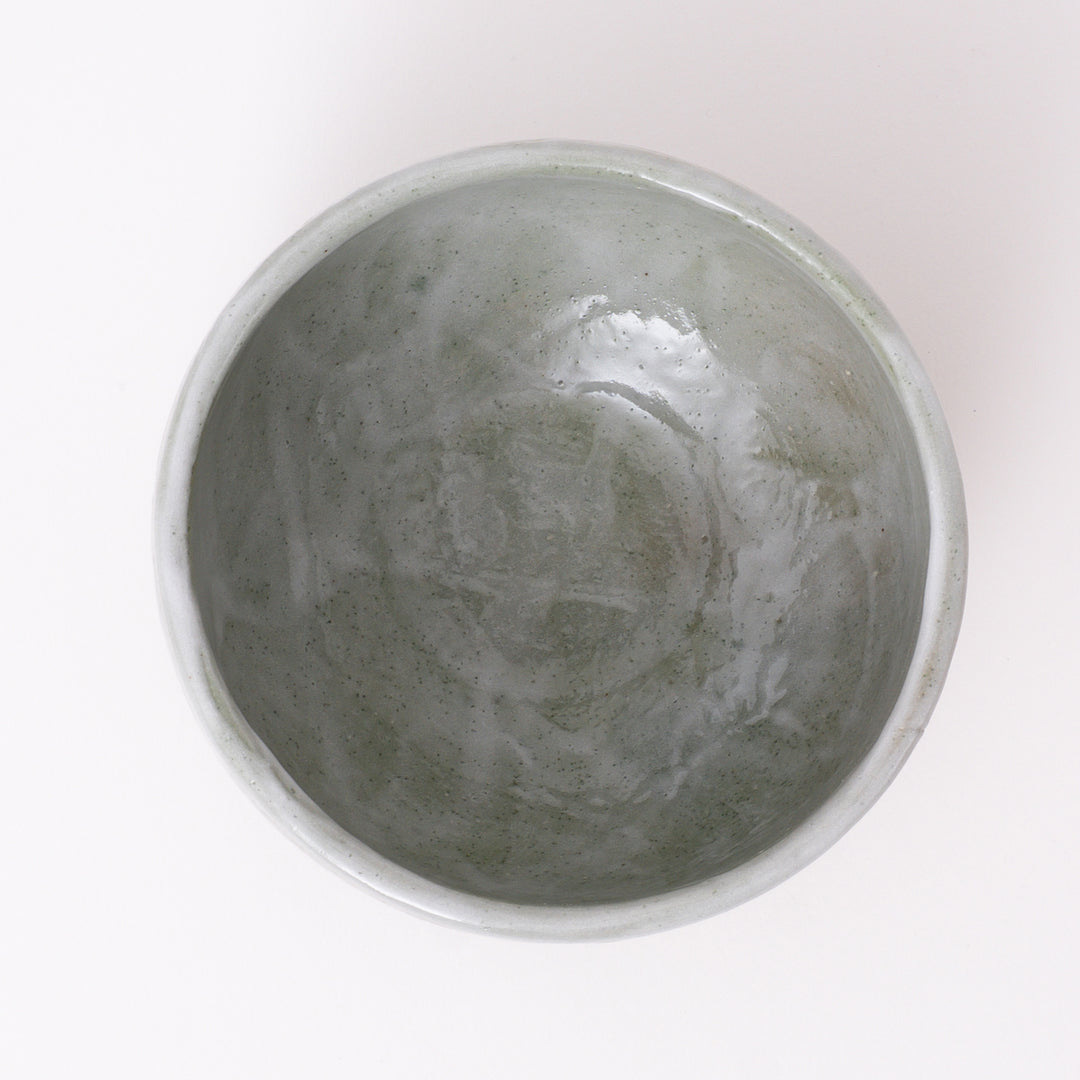 Mino Ware Green Shino Matcha Bowl
