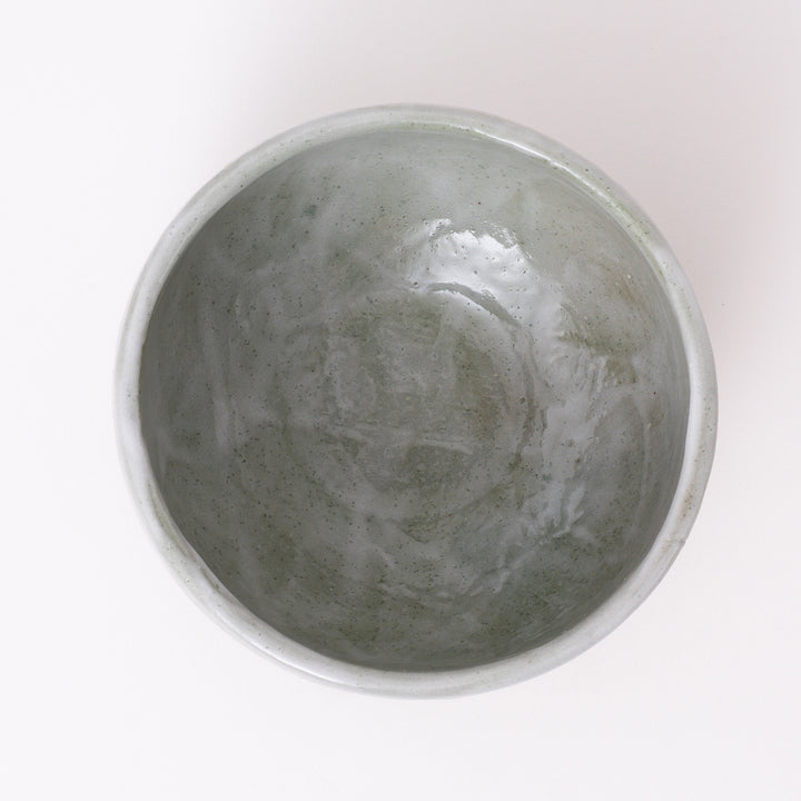 Mino Ware Green Shino Matcha Bowl
