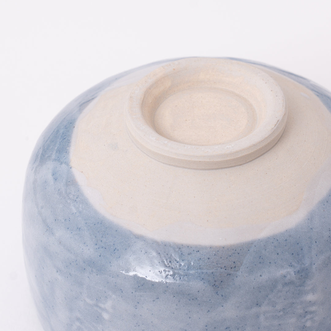 Mino Ware Blue & Sage Matcha Bowl