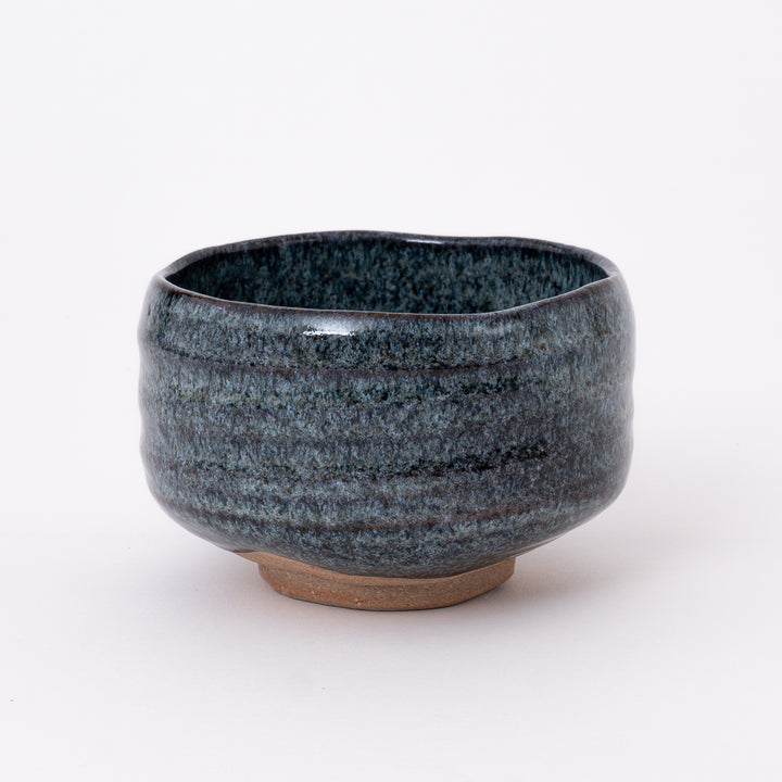 Mino Ware Blue Ash Matcha Bowl