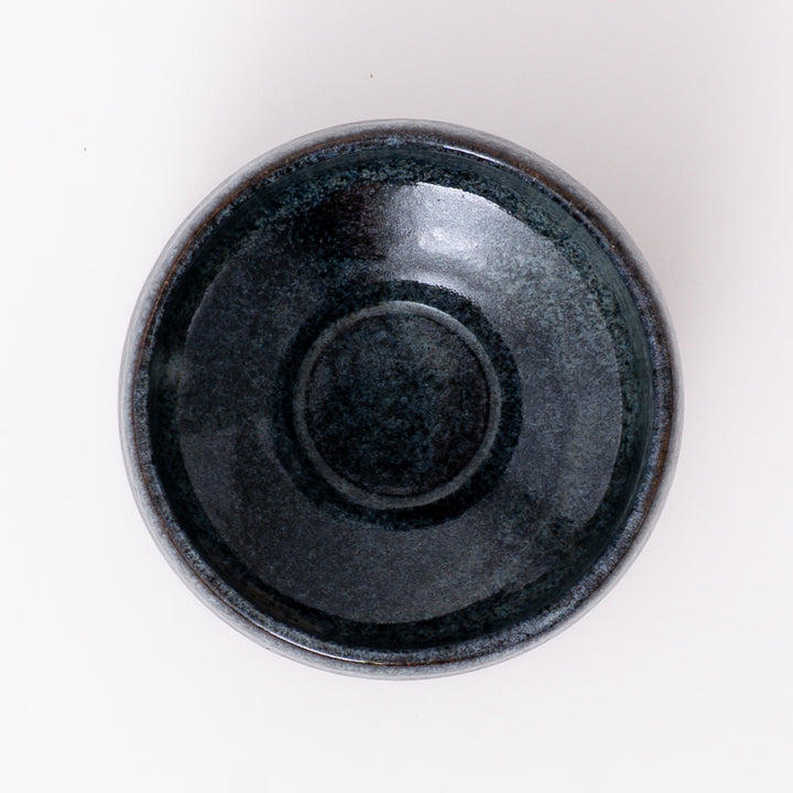 Mino Ware Blue Ash Matcha Bowl