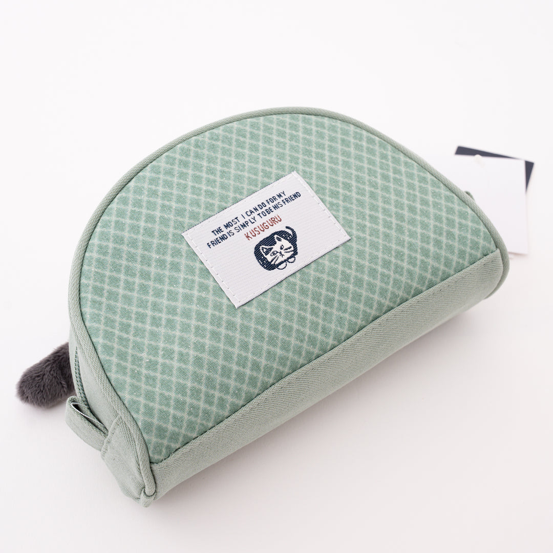 Kusuguru Japan Matildasan Cat Canvas Cosmetic Pouch Organize