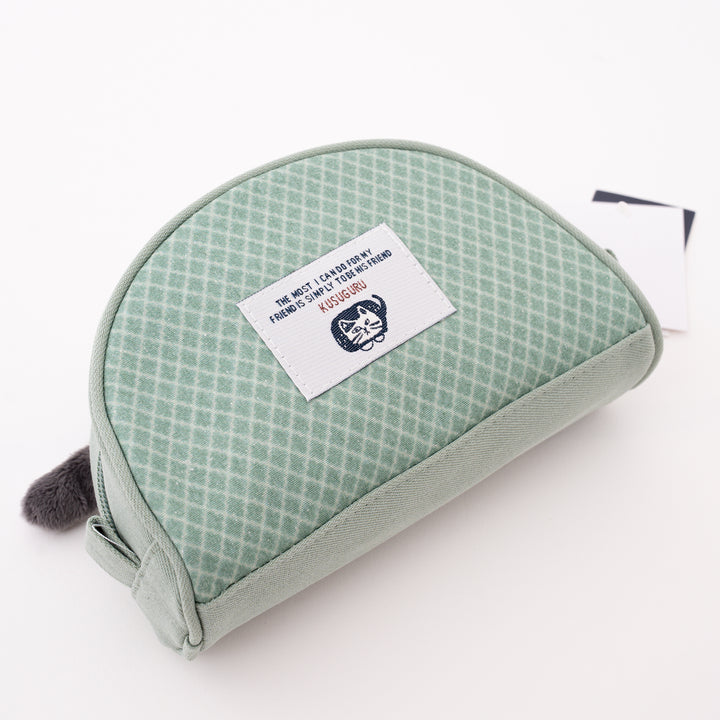 Kusuguru Japan Matildasan Cat Canvas Cosmetic Pouch Organize