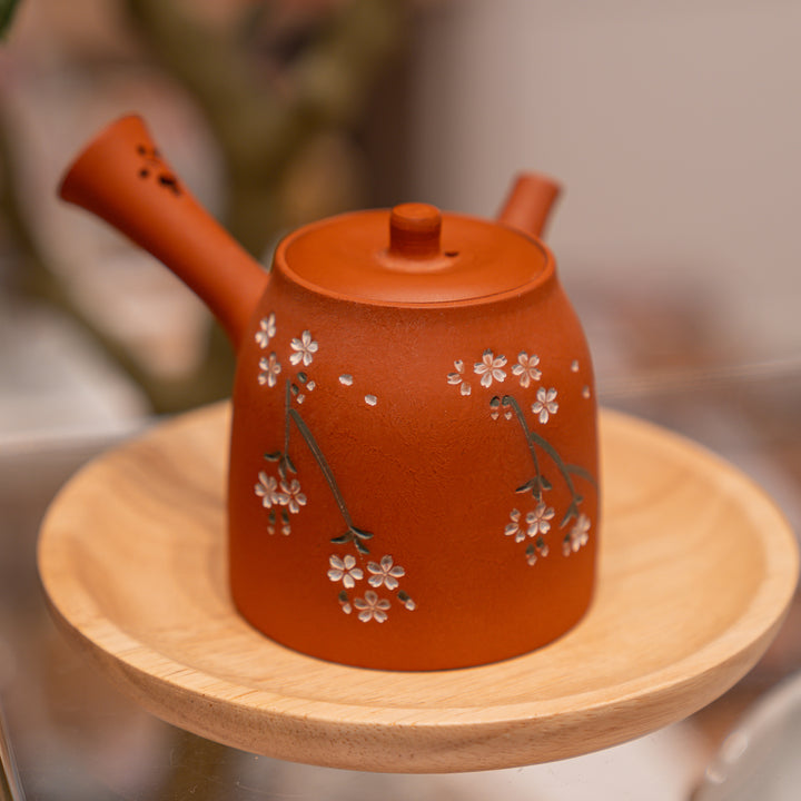 Handmade Tokoname Yaki Japanese Kyusu Teapot - 190cc by Aomine