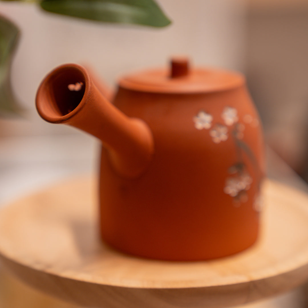 Handmade Tokoname Yaki Japanese Kyusu Teapot - 190cc by Aomine