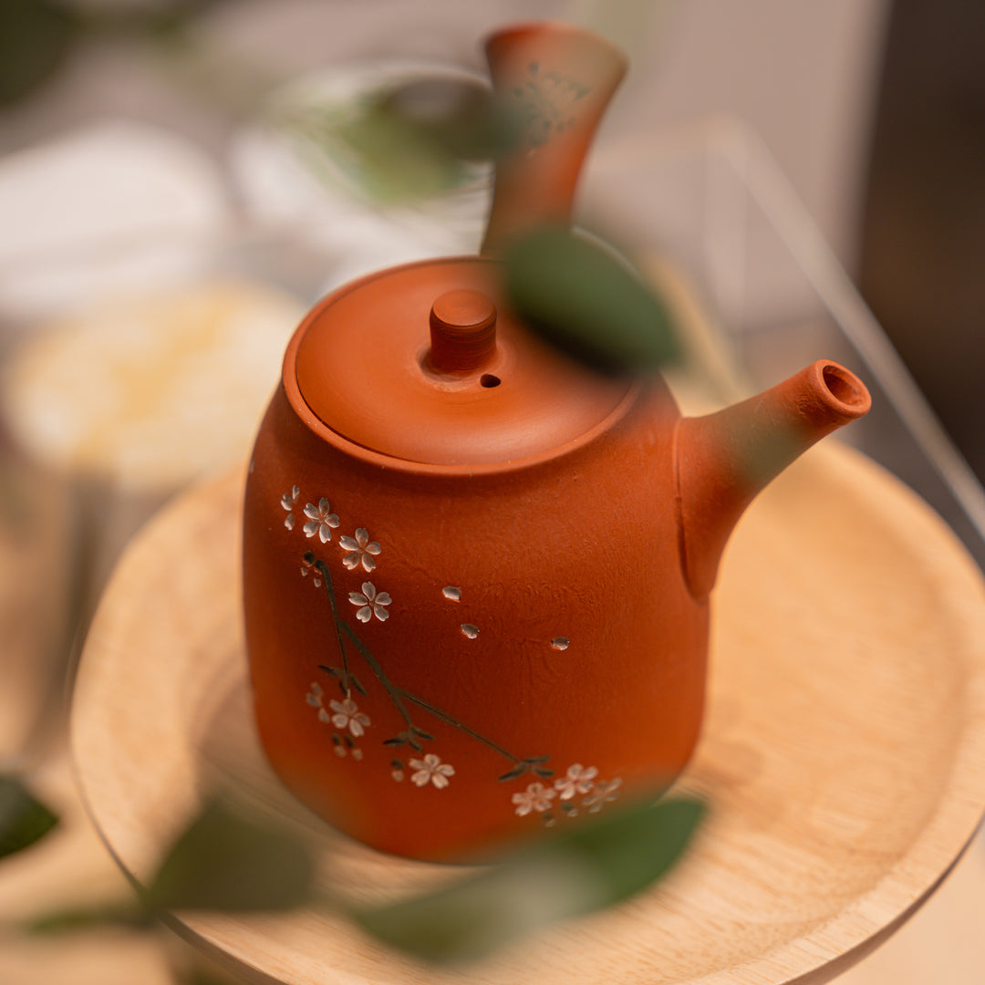 Handmade Tokoname Yaki Japanese Kyusu Teapot - 190cc by Aomine