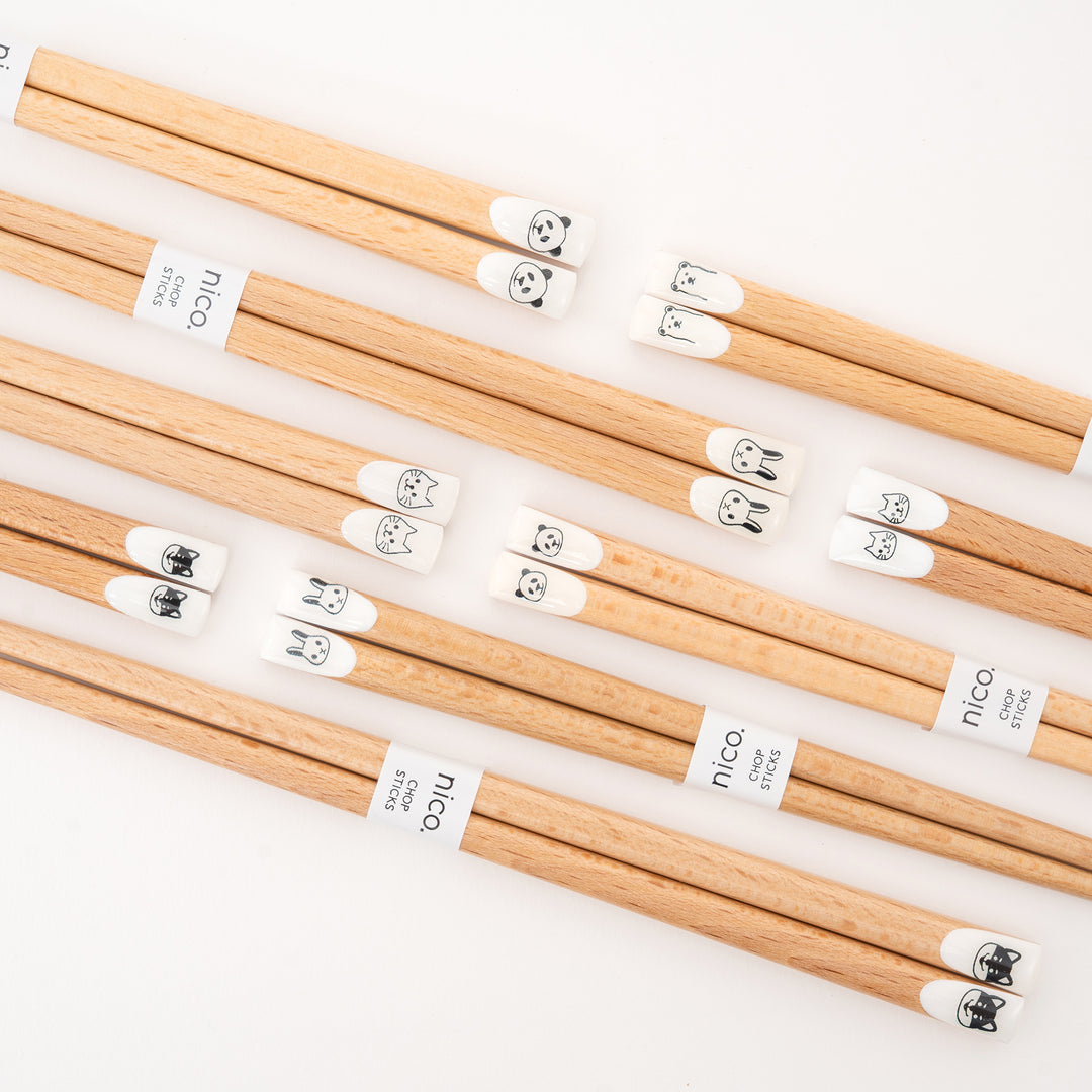 Natural Wooden Animal Chopsticks