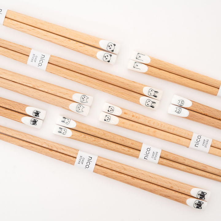 Natural Wooden Animal Chopsticks