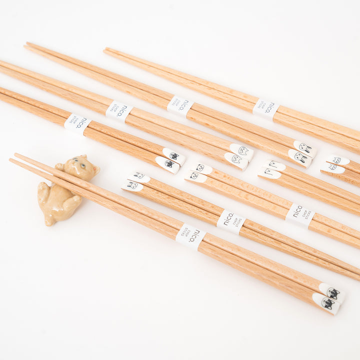 Natural Wooden Animal Chopsticks