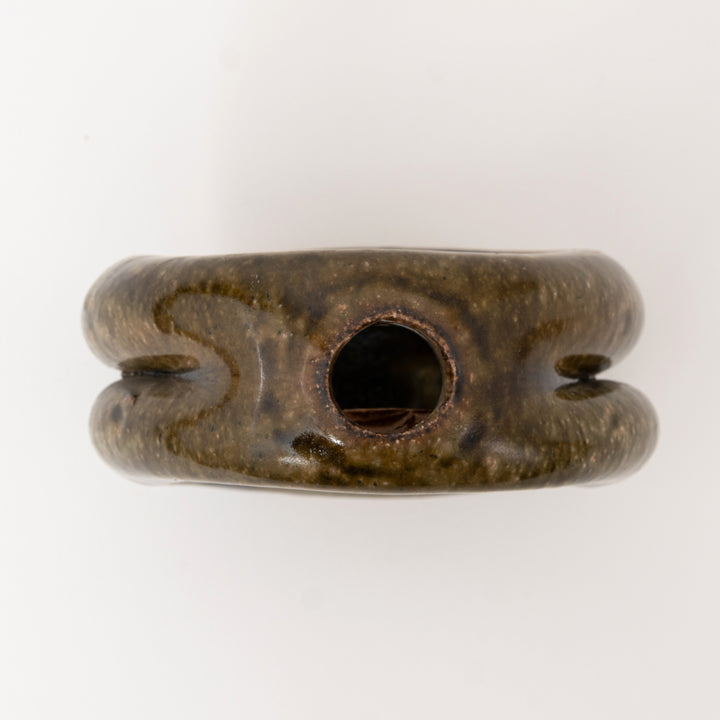 Shigaraki Ware Mini Vase – Olive Sculptural