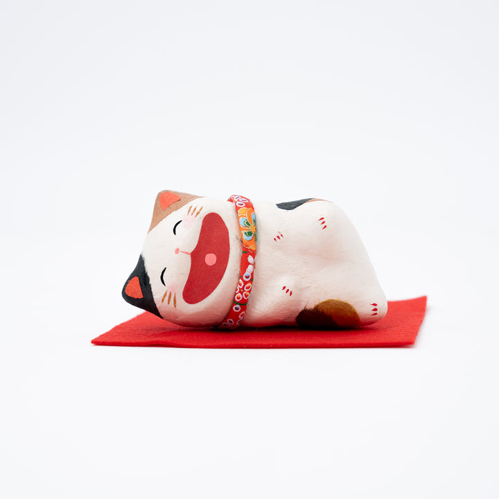 Japanese Washi Paper Big laugh Cat Ornament Calico