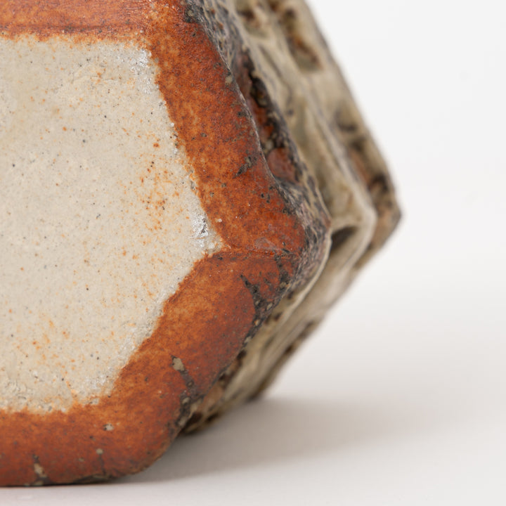Shigaraki Ware Mini Vase – Mottled Earth Block
