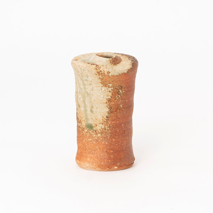 Shigaraki Ware Mini Vase – Natural Ash Glaze