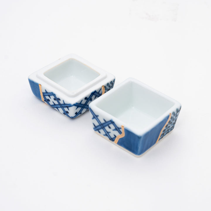 Handmade Kintsugi-Style Arita Petite Container