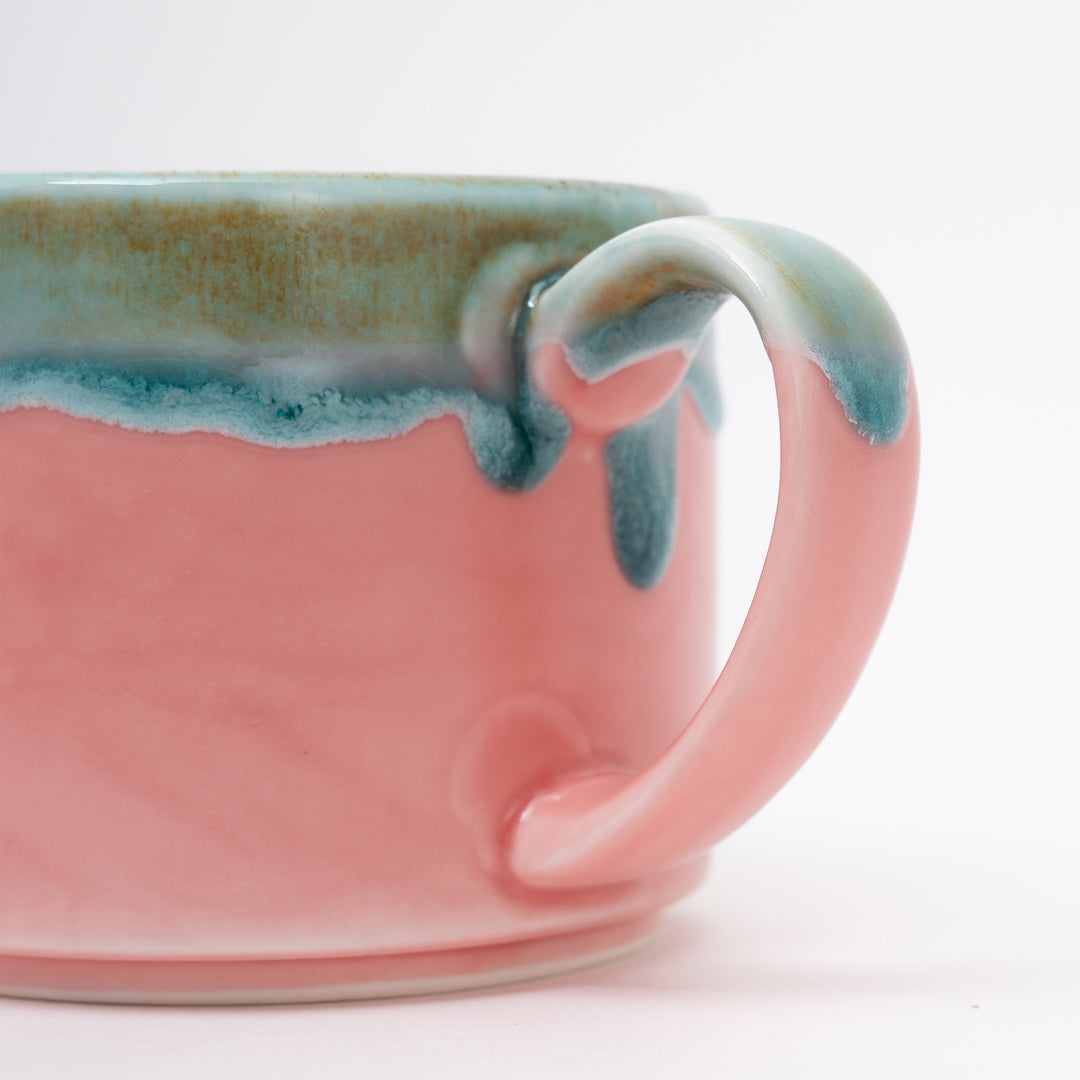 Handmade Hasami Stackable Mug | Pink