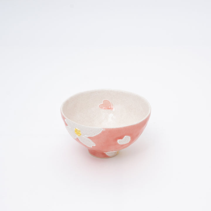 Handmade Flower Rice Bowl | Pink