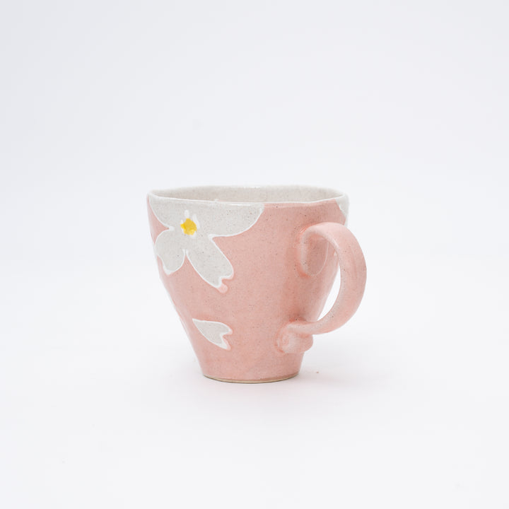 Handmade Flower Mug | Pink