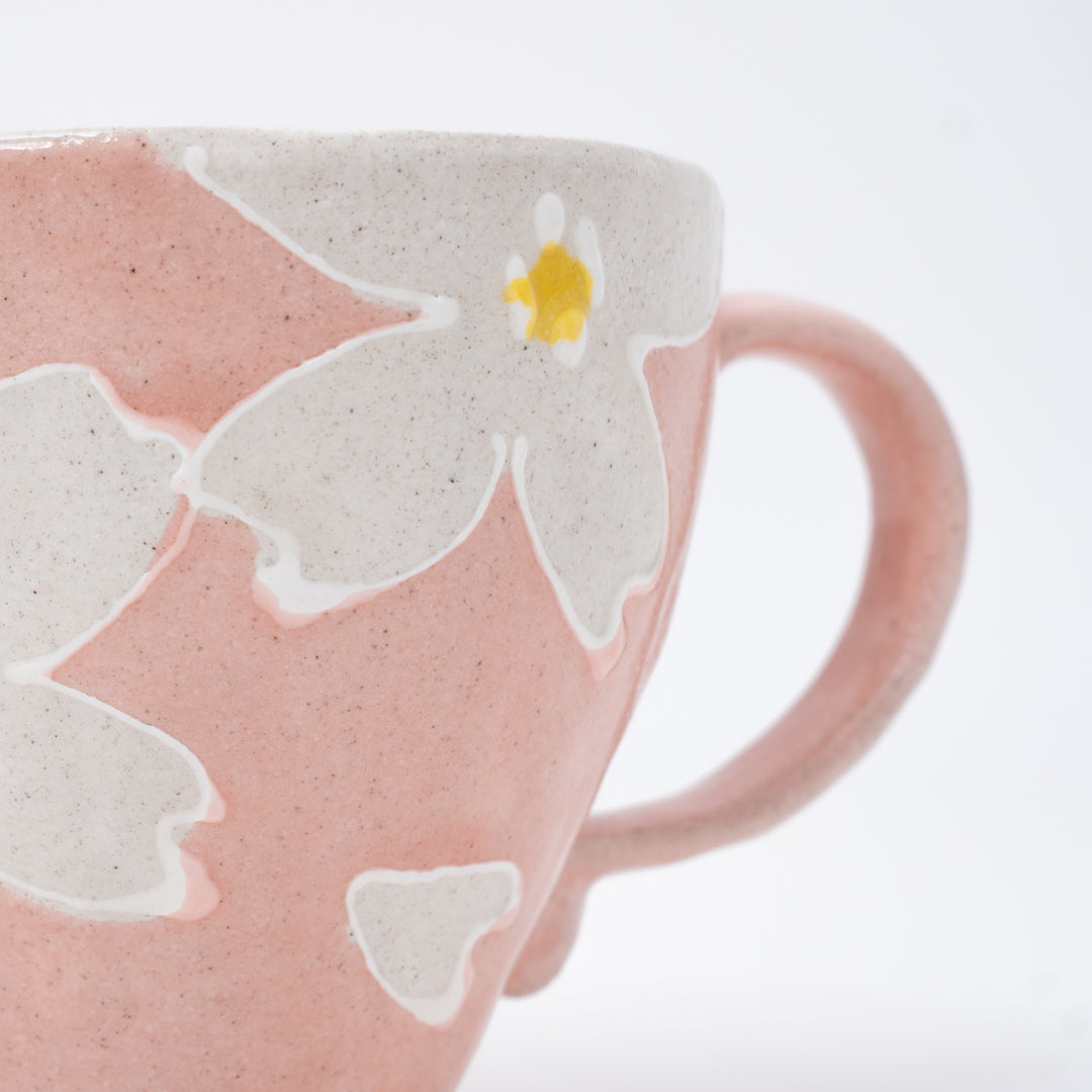 Handmade Flower Mug | Pink