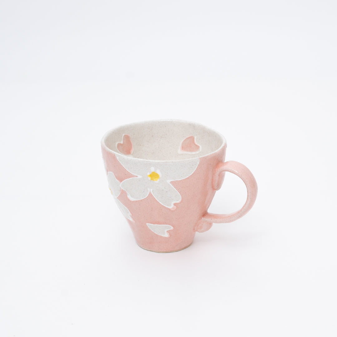 Handmade Flower Mug | Pink