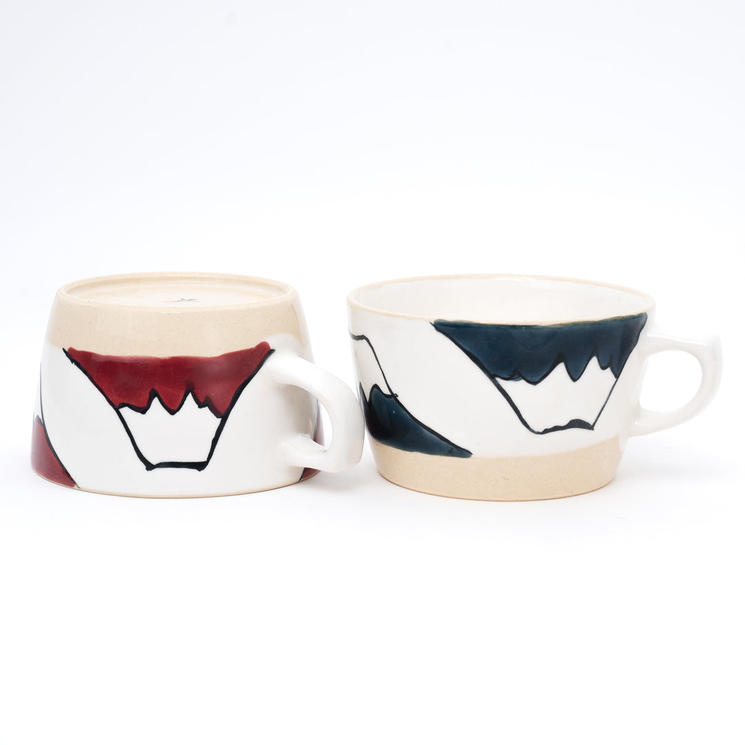 Handmade Hasami Mt.Fuji Soup Cup