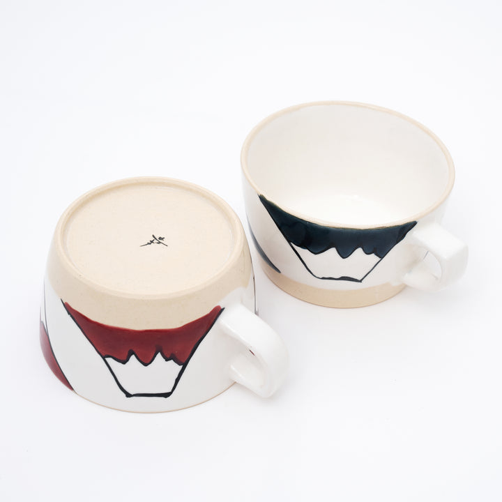 Handmade Hasami Mt.Fuji Soup Cup