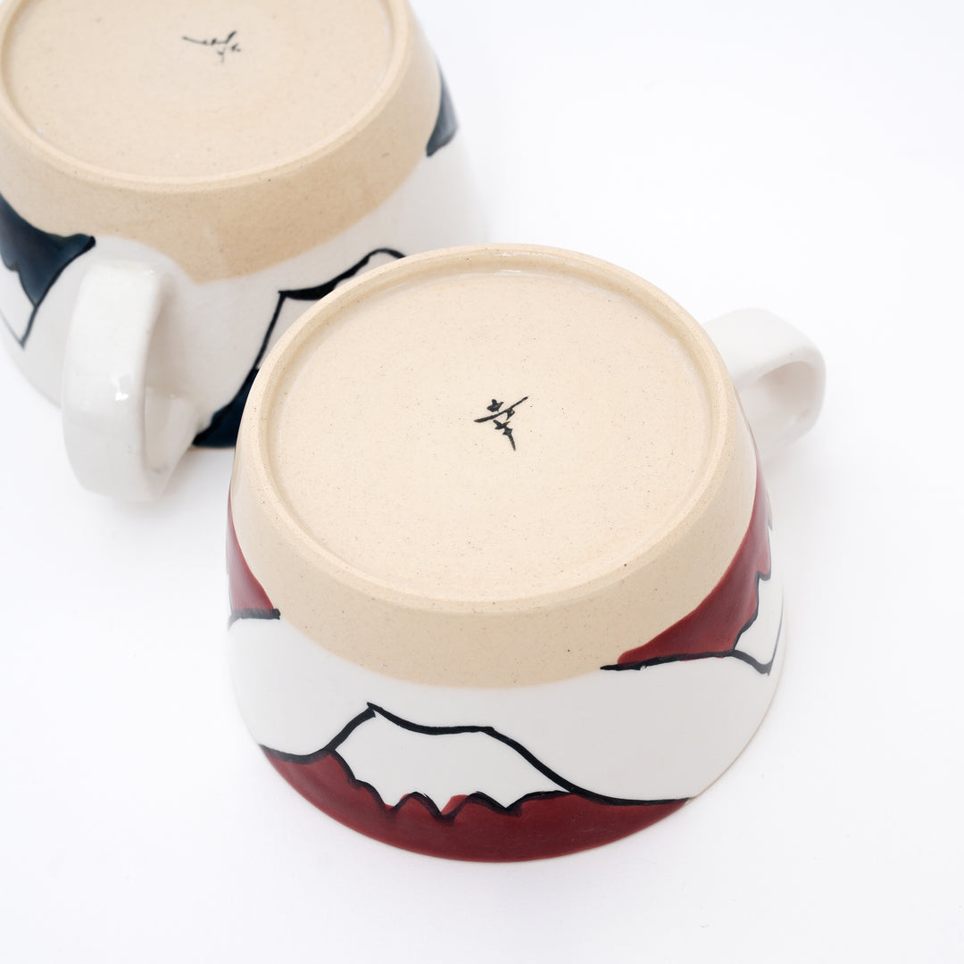 Handmade Hasami Mt.Fuji Soup Cup