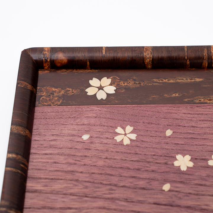 Handcrafted Yatsuyanagi Akita Cherry Bark  Rectangle Tray