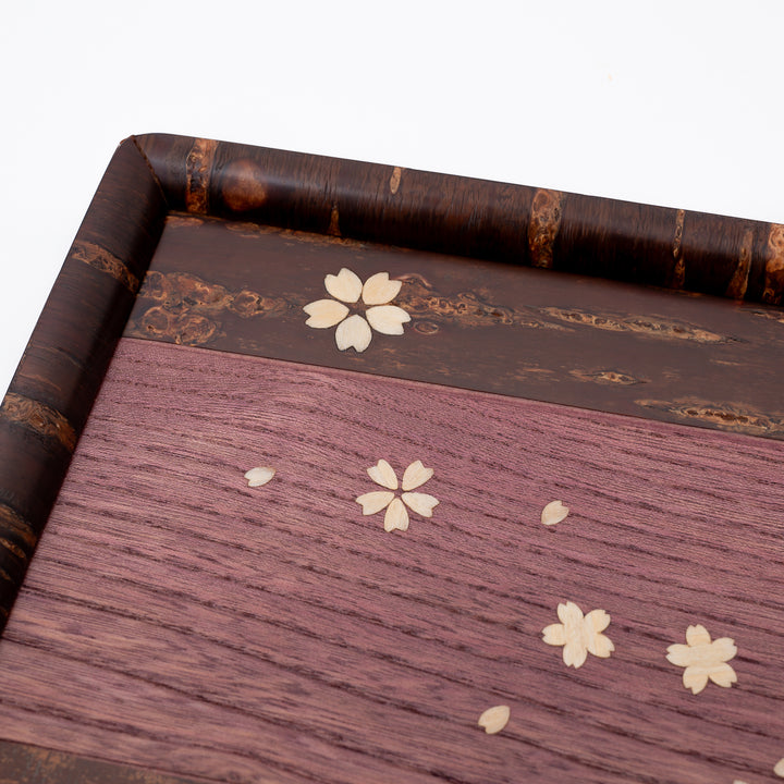 Handcrafted Yatsuyanagi Akita Cherry Bark  Rectangle Tray