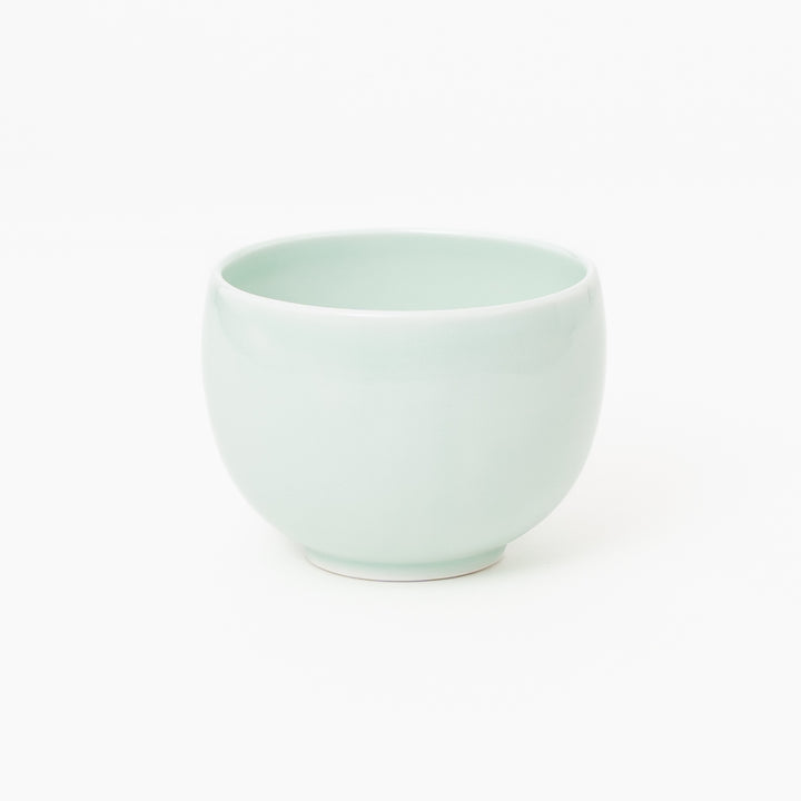 Japanese pale celadon glazed matcha bowl TY1430, 600 mL
