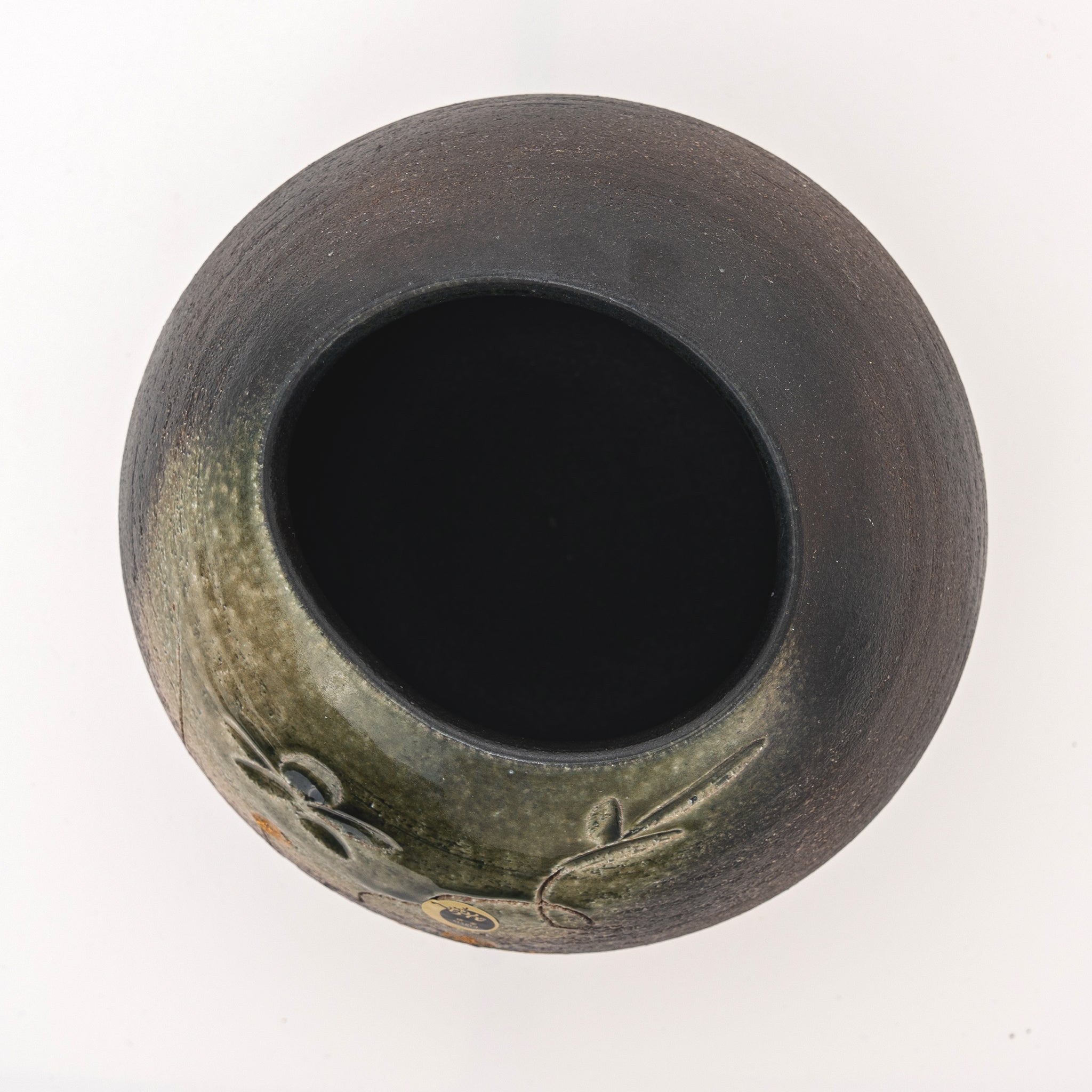 Shigaraki Ware Handmade Vase – Golden Blossom Accents | Made in