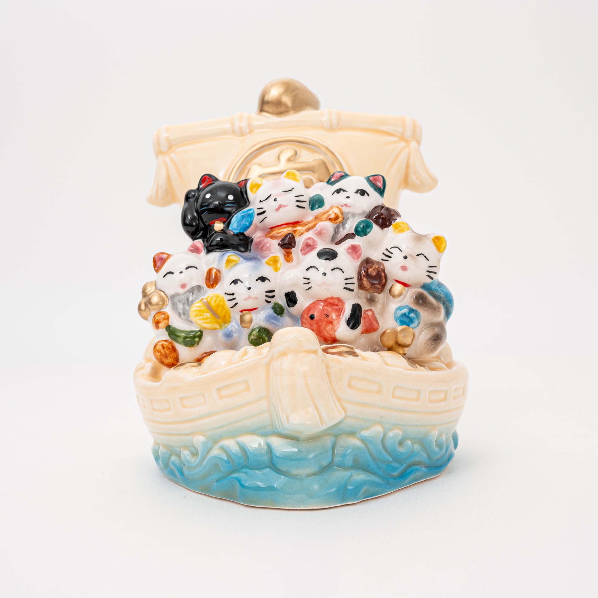 Handmade Seven Lucky Cats Treasure Ship – Great Zakka