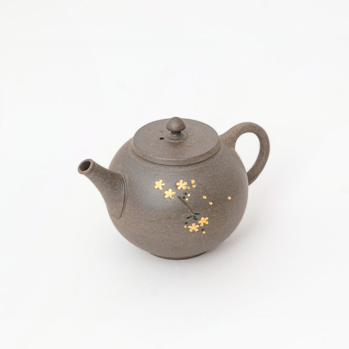 Tokoname yakishime pottery teapot by Japanese artist Seiho