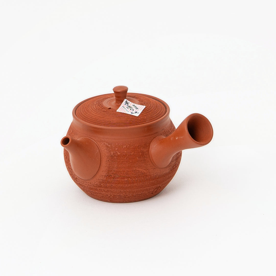 Rounded Matsukawa texture kyusu tea pot with side handle