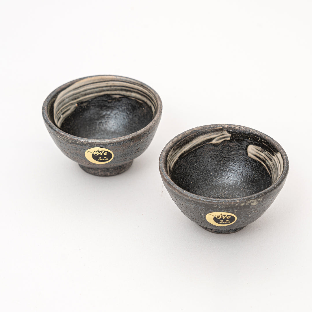 Handmade Black Kiln Change Sake Cup