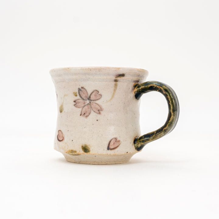 Handmade Cherry Blossom Mug | Beige