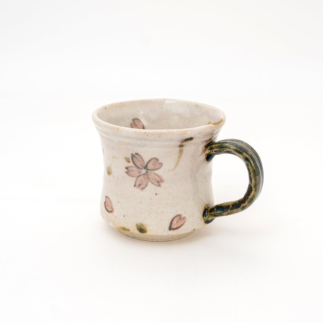 Handmade Cherry Blossom Mug | Beige