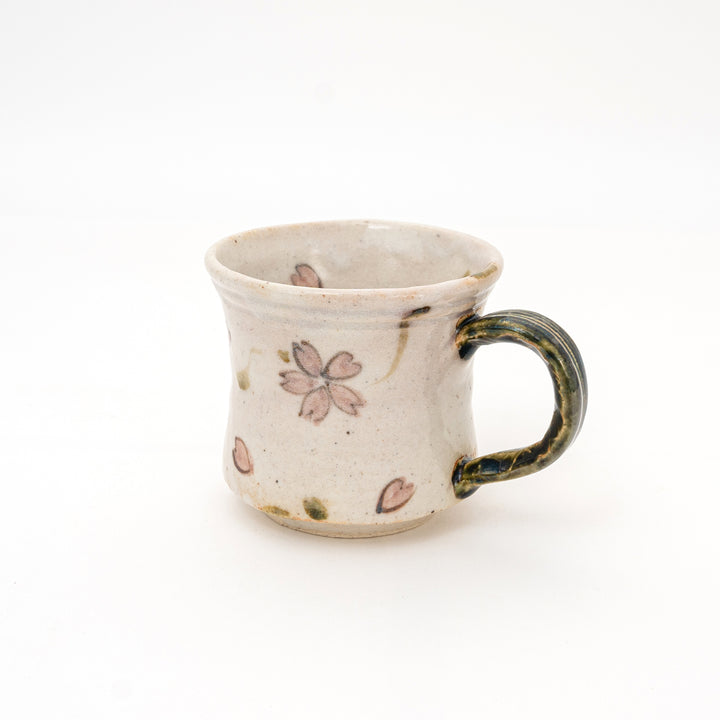 Handmade Cherry Blossom Mug | Beige