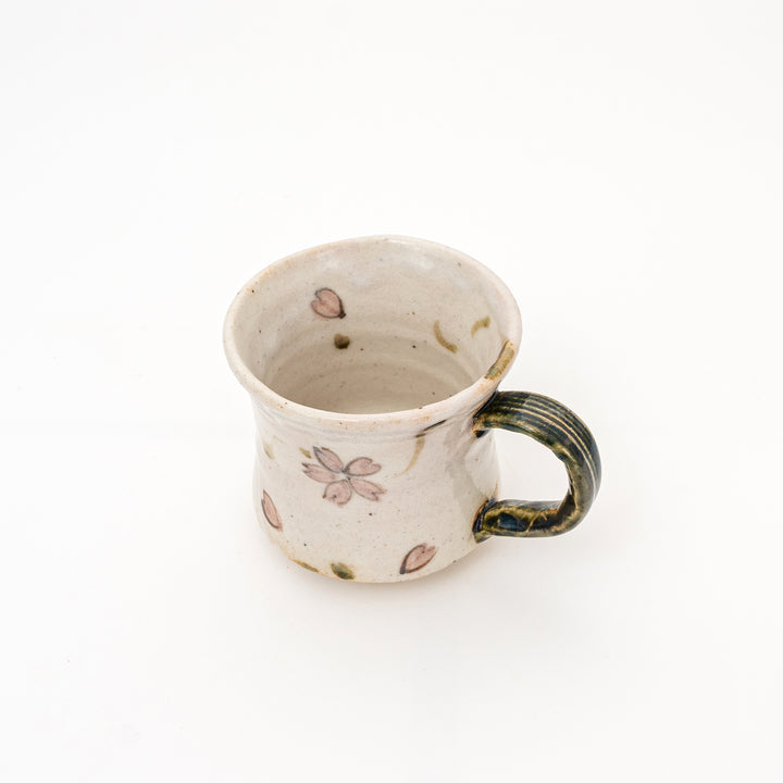 Handmade Cherry Blossom Mug | Beige