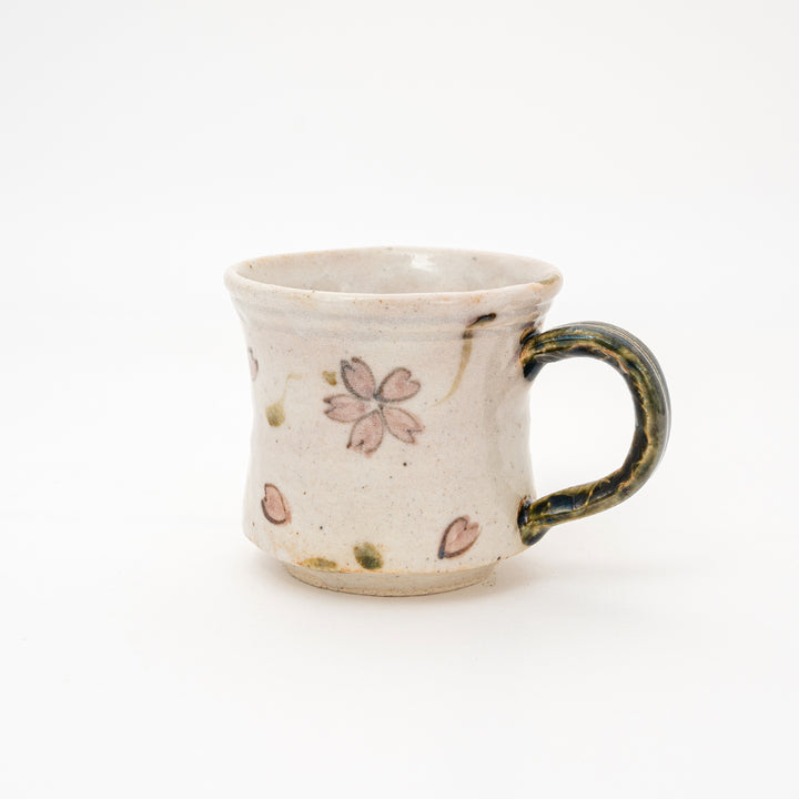 Handmade Cherry Blossom Mug | Beige