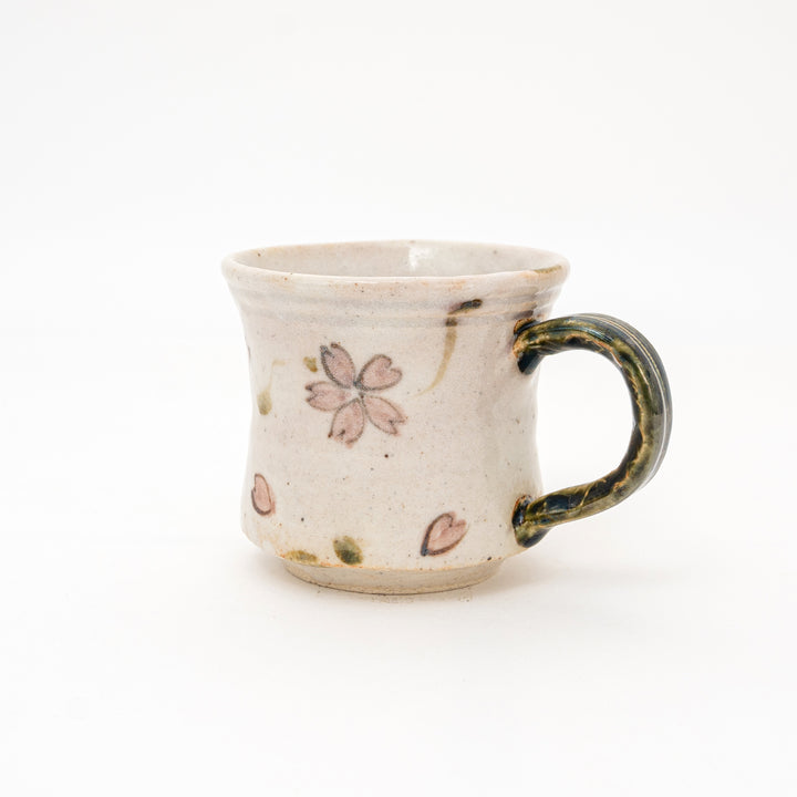 Handmade Cherry Blossom Mug | Beige