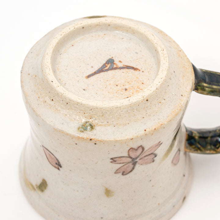 Handmade Cherry Blossom Mug | Beige