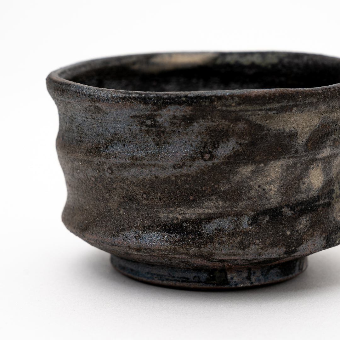 Shigaraki Black Matcha Bowl | Nishio Teruyuki