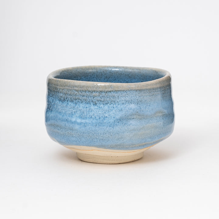 Handcrafted Summer Blue Matcha Bowl