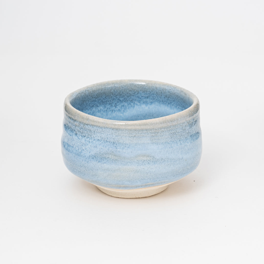 Handcrafted Summer Blue Matcha Bowl